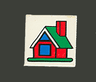 Tile 2 x 2 with Fabuland House Pattern