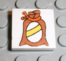 Tile 2 x 2 with Fabuland Flour Bag Pattern