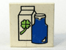 Tile 2 x 2 with Fabuland Milk Pattern