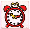 Tile 2 x 2 with Fabuland Alarm Clock Pattern