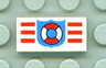 Tile 1 x 2 with Coast Guard Pattern