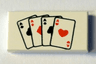 Tile 1 x 2 with Playing Cards Four Aces Pattern