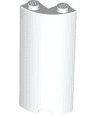 Cylinder Quarter 2 x 2 x 5 with 1 x 1 Cutout