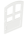 Duplo Door / Window Pane 1 x 4 x 4 with 4 Different Size Panes and Curved Top