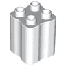 Duplo, Brick 2 x 2 x 2 with Indented Sides (Tree Trunk)