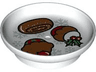 Duplo Utensil Dish 3 x 3 with Christmas Cookie, Cupcakes, and Snowflakes Pattern