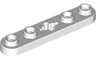 Technic, Plate 1 x 5 with Smooth Ends, 4 Studs and Center Axle Hole