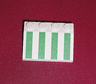 Slope 33 3 x 4 with Green Stripes Pattern