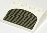 Slope 33 3 x 4 with Black and Dark Gray Horizontal Grille Pattern