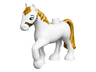 Duplo Horse with Gold Mane and Tail, Bridle Pattern