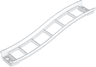 Train, Track Roller Coaster Ramp Small, 3 Bricks Elevation