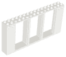 Door, Frame 2 x 16 x 6 with 3 Openings and 2 Studs on Either Side on Front