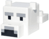 Creature Head Pixelated Polar Bear with Face Pattern (Minecraft Polar Bear)