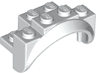 Vehicle, Mudguard 4 x 2 1/2 x 2 with Arch Round, Solid Studs, and Rounded Legs