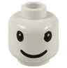 Minifigure, Head Large Black Eyes and Grin Pattern