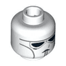 Minifigure, Head Alien with Face Mask with Black Goggles and Chin Lines Pattern (SW Clone Pilot)