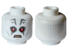 Minifigure, Head Alien with SW Pau'an Red Eyes, Light Bluish Gray Lines and Dark Bluish Gray Markings Pattern (Grand Inquisitor)