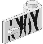 Door 1 x 3 x 1 Right with Safari Pattern