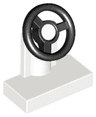 Vehicle, Steering Stand 1 x 2 with Black Steering Wheel