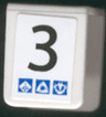 Minifigure Vest with Number 3 and Gravity Games Pattern on Both Sides (Stickers) - Set 3536