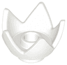 Minifigure, Headgear Crown Eggshell with 5 Points and Center Stud
