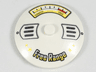 Dish 4 x 4 Inverted (Radar) with Solid Stud with Scrambled / Fried Gauge and 'Free Range' Pattern