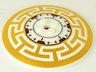 Dish 8 x 8 Inverted (Radar) with Machinery and Gold Geometric Pattern