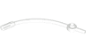 Bar Curved with Axle 1L and 1 x 1 Round Plate End