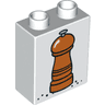Duplo, Brick 1 x 2 x 2 with Pepper Mill Pattern