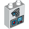 Duplo, Brick 1 x 2 x 2 with Camera and Video Intercom Pattern