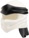 Minifigure, Headgear Ninjago Wrap Type 4 with Molded Black Headband  Pattern