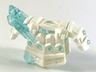 Minifigure Armor Breastplate with Shoulder Pads with Molded Trans-Light Blue Crystals Pattern