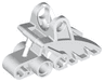 Bionicle Foot with Ball Joint Socket 2 x 3 x 5