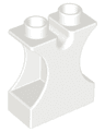 Duplo, Brick 1 x 2 x 2 with Side Cutouts and Channel in Top