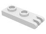 Hinge Plate 1 x 2 with 3 Fingers on End - Hollow Studs