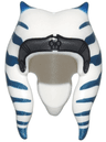 Minifigure, Headgear Headdress SW Togruta Montrals Medium with Dark Blue Stripes, Dark Silver Headband Pattern