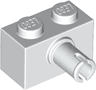 Brick, Modified 1 x 2 with Pin and Bottom Stud Holder