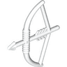 Minifigure, Weapon Bow, Longbow with Arrow Drawn