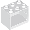 Container, Cupboard 2 x 3 x 2 - Hollow Studs
