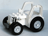 Duplo Farm Tractor with 2 x 3 Studs on Hood with Black Animal Stripes Pattern