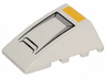 Wedge 4 x 4 Triple Curved No Studs with X-wing Nose, Hull Plates and Yellow Stripe Pattern