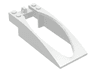 Windscreen 10 x 4 x 2 Curved with Bubble Cutout and Single Hinge Finger