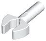 Bar   1L with Clip Mechanical Claw - Cut Edges and Hole on Side