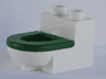 Duplo, Furniture Toilet with Green Seat (4911 / 4912)