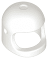 Minifigure, Headgear Helmet Space / Town with Thick Chin Strap - with Visor Dimples (Reissue with Top Dimple)