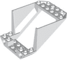Aircraft Fuselage Aft Section Bottom 6 x 8 x 4 with 4 x 6 Cargo Door Cutout, 2 Holes and 2 Pin Holes