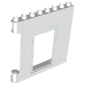 Duplo Wall 1 x 8 x 6 Hinge on Left with Door Opening