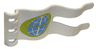 Duplo Flag Wavy 2 x 5 with Globe Pattern