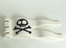 Duplo Flag Wavy 2 x 5 with Skull and Crossbones Pattern
