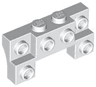 Brick, Modified 2 x 4 - 1 x 4 with 2 Recessed Studs and Thick Side Arches